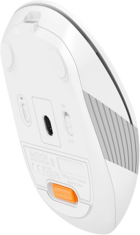 Мышь A4Tech Fstyler FB10CS белый/серый оптическая (2000dpi) silent беспроводная BT/Radio USB (4but) от магазина РЭССИ