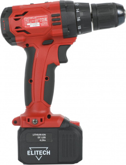 Дрель-шуруповерт Elitech ДА 12СЛ2 (Е2201.004.02) аккум. патрон:быстрозажимной (кейс в комплекте) (191612) от магазина РЭССИ