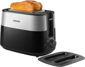 Тостер Philips HD2517/90 830Вт черный/серебристый от магазина РЭССИ