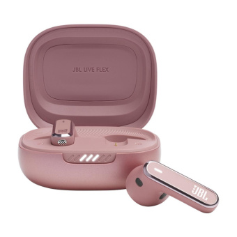 Гарнитура вкладыши JBL Live Flex Rose розовый беспроводные bluetooth в ушной раковине (JBLLIVEFLEXROSCN) от магазина РЭССИ