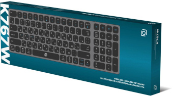 Клавиатура Оклик K767W серый/черный USB беспроводная BT/Radio slim Multimedia (2002135) от магазина РЭССИ