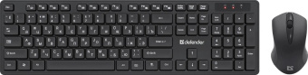 Клавиатура + мышь Defender Lima C-993 клав:черный мышь:черный USB беспроводная Multimedia (45993) от магазина РЭССИ