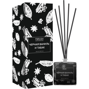 Диффузор Fbrush BLACK AROMA HOME Чёрная ваниль и табак 100 мл DSB100-9 от магазина РЭССИ