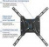 Картинка Кронштейн для телевизора Kromax OPTIMA-402 черный 15"-55" макс.25кг настенный поворот и наклон от магазина РЭССИ Кронштейн для телевизора Kromax OPTIMA-402 черный 15"-55" макс.25кг настенный поворот и наклон от магазина РЭССИ