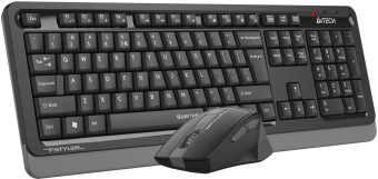Клавиатура + мышь A4Tech Fstyler FGS1035Q клав:черный/серый мышь:черный/серый USB беспроводная Multimedia (FGS1035Q GREY) от магазина РЭССИ