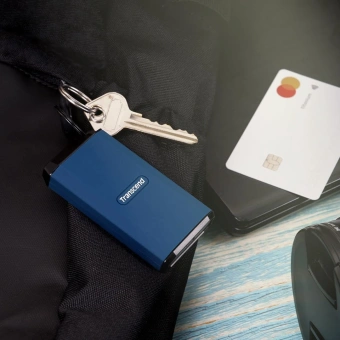 Накопитель SSD Transcend USB-C 1TB TS1TESD410C ESD410C 1.8" темно-синий от магазина РЭССИ