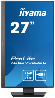 Монитор Iiyama 27" ProLite XUB2792QSC-B5 черный IPS LED 16:9 HDMI M/M матовая HAS Piv 350cd 178гр/178гр 2560x1440 75Hz DP 2K USB 6.8кг от магазина РЭССИ