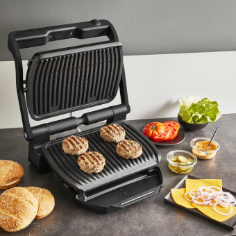 Электрогриль Tefal Optigrill+ GC717810 2000Вт черный/серый от магазина РЭССИ