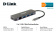 Картинка Разветвитель USB 3.0 D-Link DUB-2334 4порт. черный (DUB-2334/A1A) от магазина РЭССИ Разветвитель USB 3.0 D-Link DUB-2334 4порт. черный (DUB-2334/A1A) от магазина РЭССИ