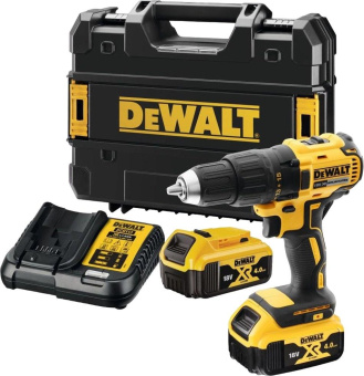 Дрель-шуруповерт DeWalt DCD777M2T аккум. патрон:быстрозажимной (кейс в комплекте) от магазина РЭССИ