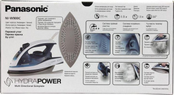 Утюг Panasonic NI-W900CMTW 2400Вт белый/голубой от магазина РЭССИ