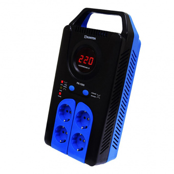Стабилизатор напряжения SUNTEK PR 1500 ВА, 120-285В, 3 года гарантии от магазина РЭССИ