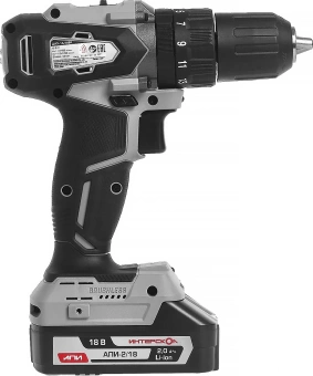 Дрель-шуруповерт Интерскол ДАУ-13/18ВК аккум. патрон:быстрозажимной (кейс в комплекте) от магазина РЭССИ