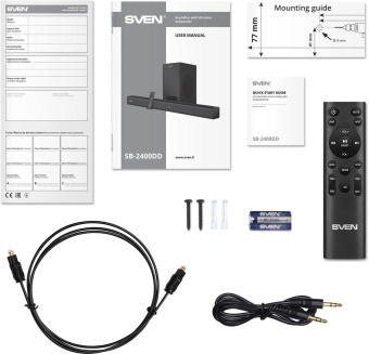 Саундбар Sven SB-2400DD 1.1 черный 400Вт BT от магазина РЭССИ