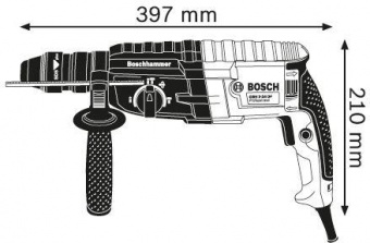 Перфоратор Bosch GBH 240 F патрон:SDS-plus уд.:2.7Дж 790Вт (кейс в комплекте) от магазина РЭССИ