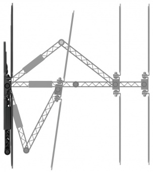 Кронштейн для телевизора Hama Fullmotion OLED черный 32"-65" макс.30кг настенный поворот и наклон от магазина РЭССИ