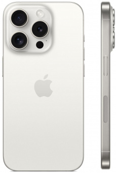 Смартфон Apple A3104 iPhone 15 Pro 128Gb белый титан моноблок 3G 4G 2Sim 6.1" 1179x2556 iOS 17 48Mpix 802.11 a/b/g/n/ac/ax NFC GPS GSM900/1800 TouchSc Protect от магазина РЭССИ