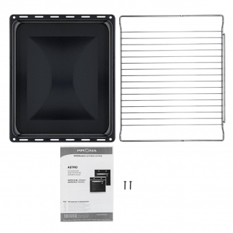 Духовой шкаф Электрический Krona Astro 60 Bl черный/нержавеющая сталь от магазина РЭССИ