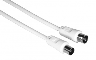Кабель антенный Hama Coax (m)/Coax (f) 1.5м. белый (00205028) от магазина РЭССИ