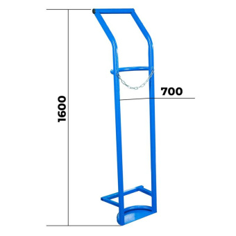Тележка для газовых баллонов TOR ГБ-1 1 баллон пневмо колеса 250 мм 1023510 от магазина РЭССИ