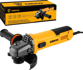 Углошлифовальная машина Deko DKAG1200 1200Вт 12000об/мин рез.шпин.:M14 d=125мм (085-1008) от магазина РЭССИ