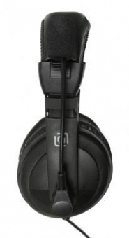 Наушники с микрофоном Оклик HS-M137V черный 1.8м мониторные оголовье (614046) от магазина РЭССИ