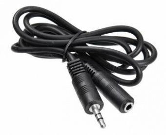 Кабель-удлинитель аудио Buro BAAC003-1 Jack 3.5 (m)/Jack 3.5 (f) 1м. черный от магазина РЭССИ