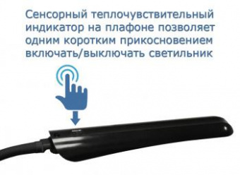 Светильник Трансвит Гермес ПШ (HERMES-PSH/BL) настольный на прищепке черный 8Вт от магазина РЭССИ