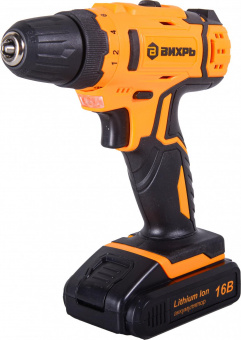 Дрель-шуруповерт Вихрь ДА-16Л-2КА аккум. патрон:быстрозажимной (кейс в комплекте) (72/14/49) от магазина РЭССИ