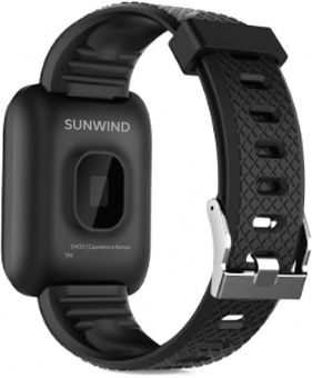 Смарт-часы SunWind SW25 1.3" TFT корп.черный рем.черный (SW25B) от магазина РЭССИ