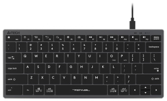 Клавиатура A4Tech Fstyler FX51 серый USB slim Multimedia (FX51 GREY) от магазина РЭССИ