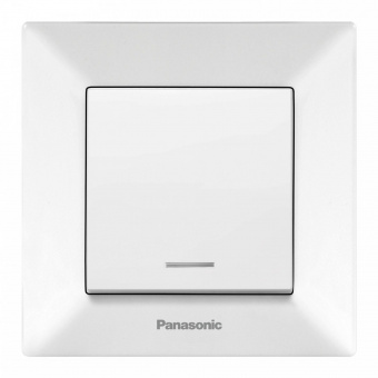 Выключатель Panasonic Arkedia WMTC00442WH-RU скрыт. 1кл. 2хпол. с подсветкой IP20 белый глянцевый (упак.:1шт) от магазина РЭССИ