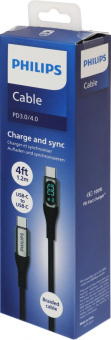 Кабель Philips DLC9100 USB Type-C (m)-USB Type-C (m) 1.2м черный коробка (упак.:1шт) от магазина РЭССИ