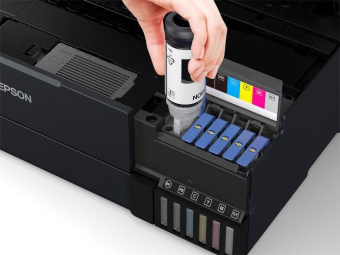 МФУ струйный Epson L8180 (C11CJ21403/402/504/502) A3 Duplex Net WiFi черный от магазина РЭССИ
