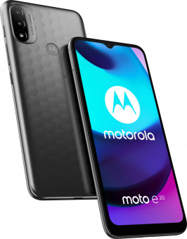 Смартфон Motorola XT2155-6 Moto e20 32Gb 2Gb серый моноблок 3G 4G 2Sim 6.5" 720x1600 Android 11 Go edition 13Mpix 802.11 a/b/g/n/ac GPS GSM900/1800 GSM1900 TouchSc Protect microSD max1024Gb от магазина РЭССИ