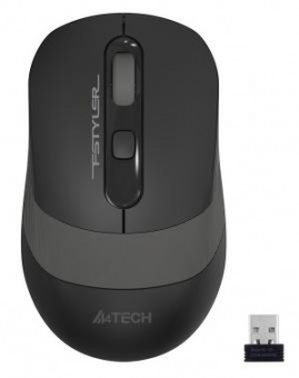 Мышь A4Tech Fstyler FG10S черный/серый оптическая (2000dpi) silent беспроводная USB для ноутбука (4but) от магазина РЭССИ