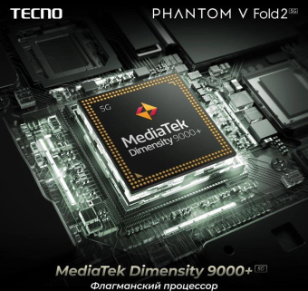 Смартфон Tecno Phantom V Fold 2 512Gb 12Gb синий раскладной 3G 4G 2Sim 7.85" 2000x2296 Android 14 50Mpix 802.11 a/b/g/n/ac/ax NFC GPS GSM900/1800 GSM1900 Protect FM A-GPS от магазина РЭССИ