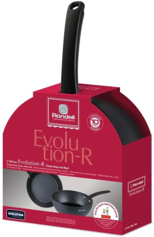 Сковорода Rondell Evolution-R RDA-798 круглая 28см покрытие: Evolution ручка несъемная (без крышки) графитовый от магазина РЭССИ