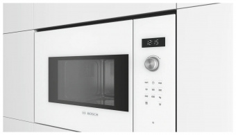 Микроволновая печь Bosch BFL524MW0 20л. 800Вт белый (встраиваемая) от магазина РЭССИ