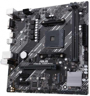 Материнская плата Asus PRIME A520M-K Soc-AM4 AMD A520 2xDDR4 mATX AC`97 8ch(7.1) GbLAN RAID+VGA+HDMI от магазина РЭССИ
