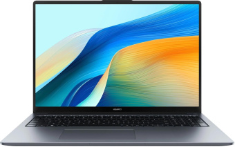 Ноутбук Huawei MateBook D 16 MCLG-X Core i5 13420H 16Gb SSD1Tb Intel UHD Graphics 16" IPS (1920x1200) Windows 11 grey space WiFi BT Cam (53014BKU) от магазина РЭССИ