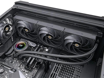Система водяного охлаждения Thermaltake Toughliquid 360 Ex Pro ARGB Soc-AM5/AM4/1151/1200/1700 черный 4-pin 22.6dB Al+Cu Ret (CL-W400-PL12BL-A) от магазина РЭССИ