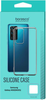 Чехол (клип-кейс) BoraSCO для Samsung Galaxy M32 прозрачный (40349) от магазина РЭССИ
