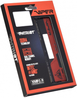 Память DDR4 2x4Gb 2666MHz Patriot PVE248G266C6K Viper EliteII RTL PC4-21300 CL16 DIMM 288-pin 1.2В kit с радиатором Ret от магазина РЭССИ