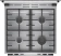 Картинка Плита Комбинированная Gorenje GKS6C70XF нержавеющая сталь (стеклянная крышка) реш.чугун от магазина РЭССИ Плита Комбинированная Gorenje GKS6C70XF нержавеющая сталь (стеклянная крышка) реш.чугун от магазина РЭССИ