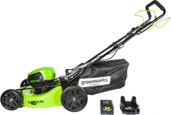 Газонокосилка роторная Greenworks GD60LM46SPK4 (2502907UB) от магазина РЭССИ