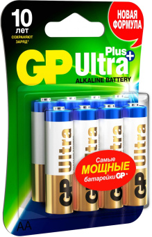 Батарея GP Ultra Plus Alkaline GP 15AUP-2CR8 AA (8шт) блистер от магазина РЭССИ
