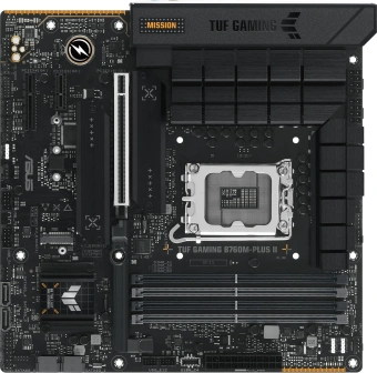 Материнская плата Asus TUF GAMING B760M-PLUS II Soc-1700 Intel B760 4xDDR5 mATX AC`97 8ch(7.1) 2.5Gg RAID+HDMI+DP от магазина РЭССИ