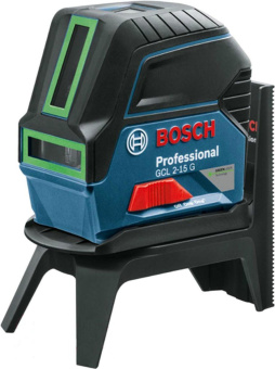 Нивелир лазерн. Bosch GCL 2-15 + RM1+ BM3 2кл.лаз. 540нм цв.луч. зеленый 2луч. (0601066J00) от магазина РЭССИ