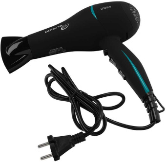 Фен Polaris PHD 2033Ti 2000Вт черный/бирюзовый от магазина РЭССИ